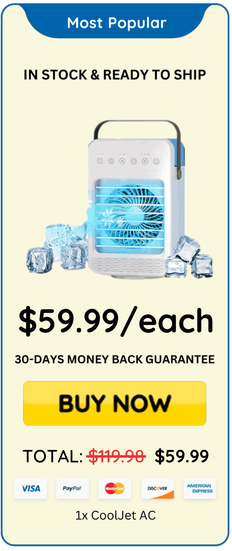 CoolJet AC offer price 